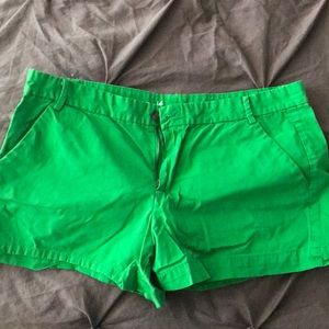 Grass Green Gap Khaki Shorts